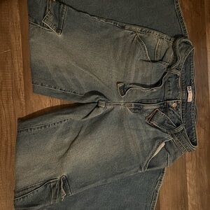 SO Women's Classic Blue Wide Leg Jeans